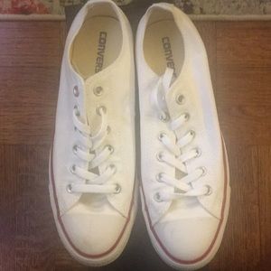 White Converse (Chuck Taylors), White, SZ 10